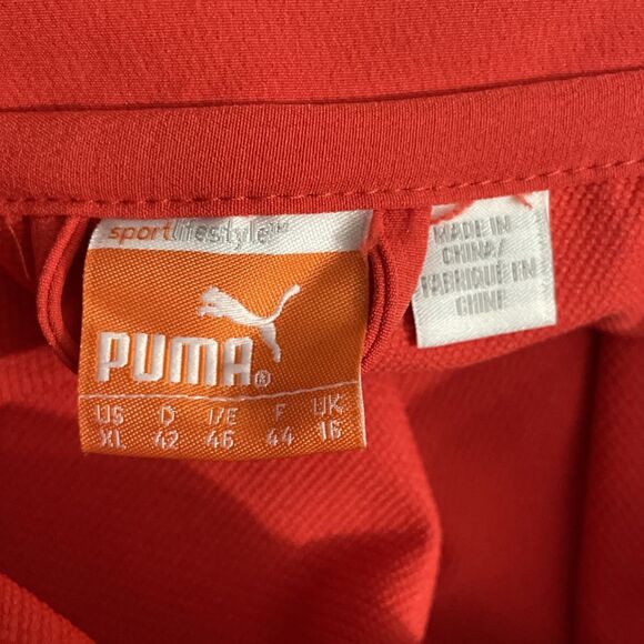 Puma Cobra Golf Red Jacket XL Quarter-Zip Long Sleeve Cell Storm Tech Sporty - Picture 9 of 16